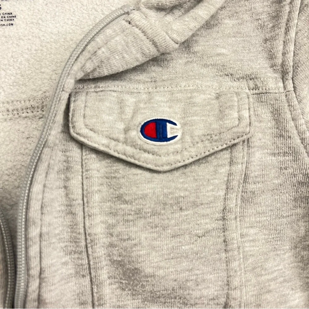 CHAMPION Kids Zip up Hoodie,‎ Grey, Sm